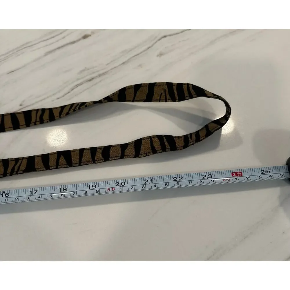 Baggallini Animal Print Crossbody Organizer Bag Brown Black Adjustable Strap